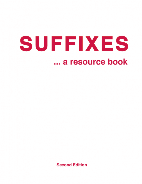 Suffixes: A Resource Book