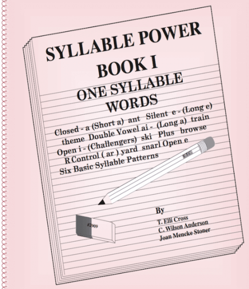 Syllable Power Book I - One Syllable Words (Grades K - 3)