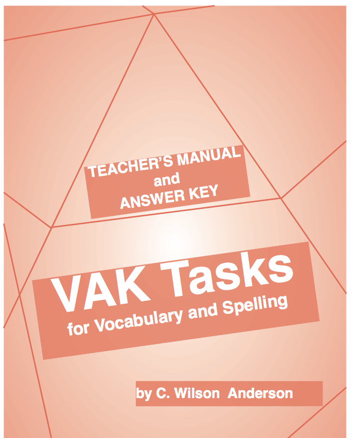 VAK Tasks Kit - Workbook and Teacher’s Manual & Answer Key