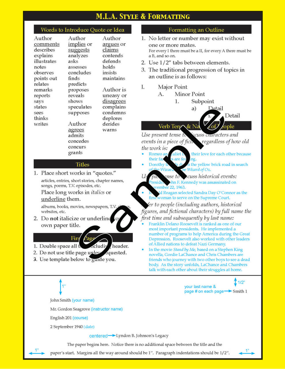 Writing Skills Binder Insert F