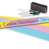 Dry Erase Sentence Strips 3x24 30 pack (assorted colors)