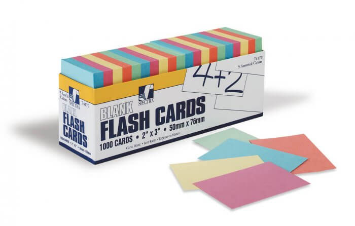 Rapid Small Flash Cards-assorted Pack 1000 