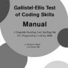Gallistel-Ellis Test Teacher’s Manual
