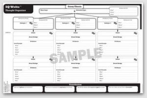 SQ Write Supplemental Blank Thought Organizers
