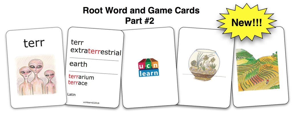 Root Word & Game Cards - Part 2